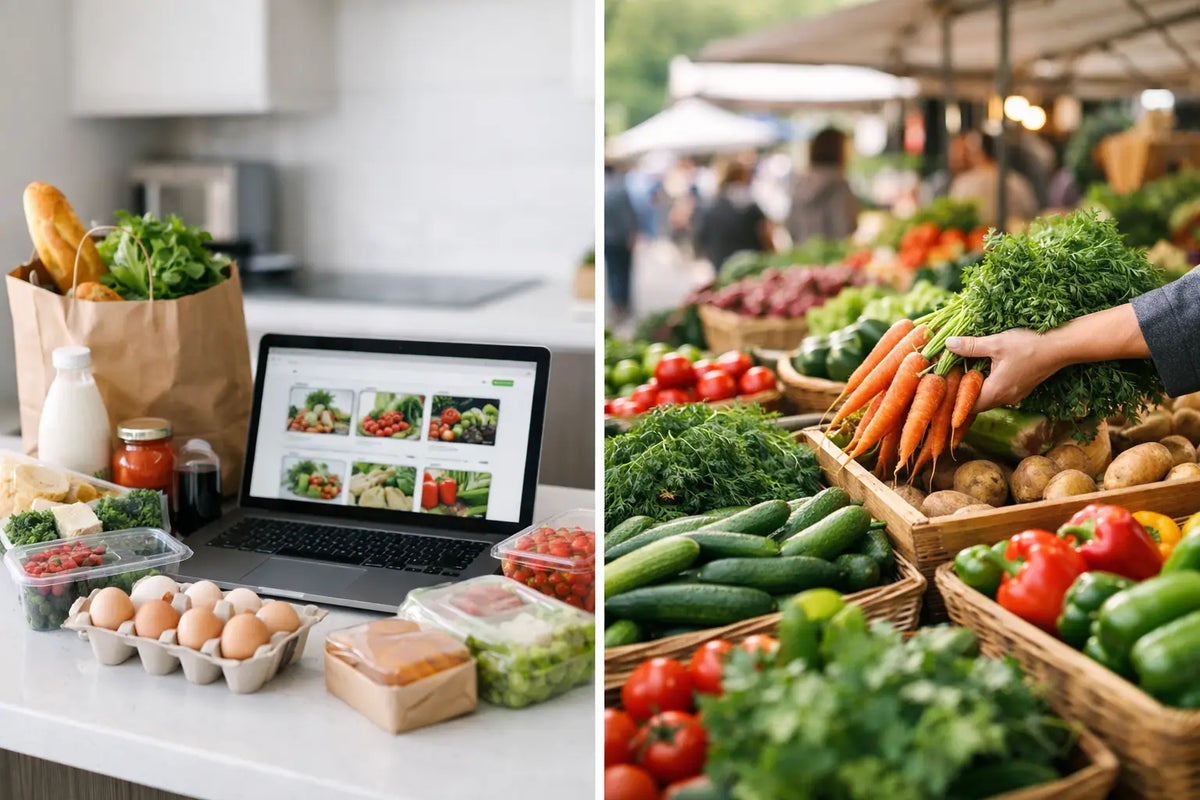 Online Grocery vs Farmers Market for Weekly Shops