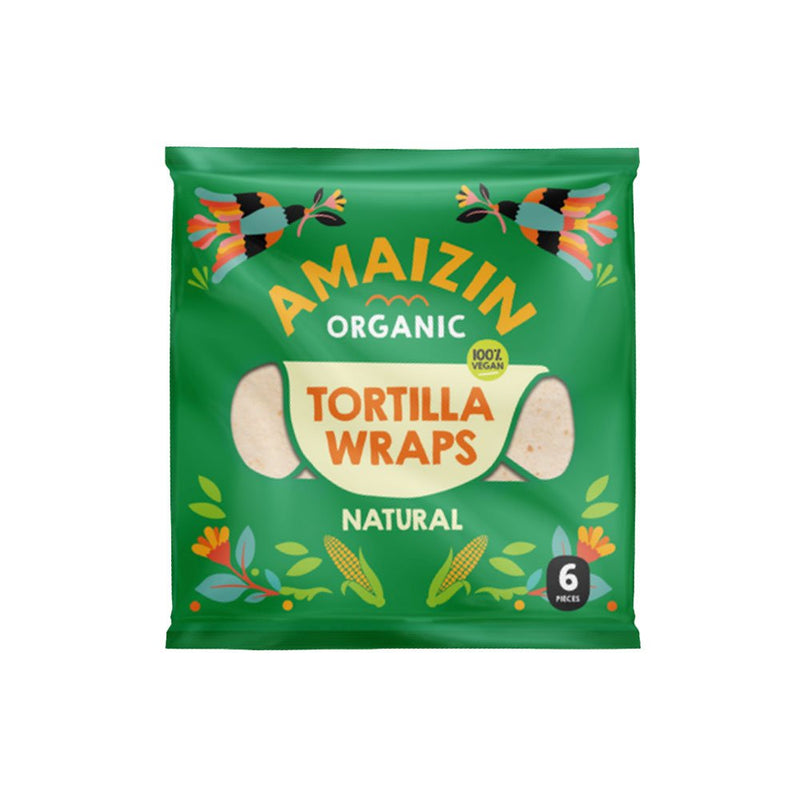 Organic Soft Tortilla Wraps (6 wheat wraps)
