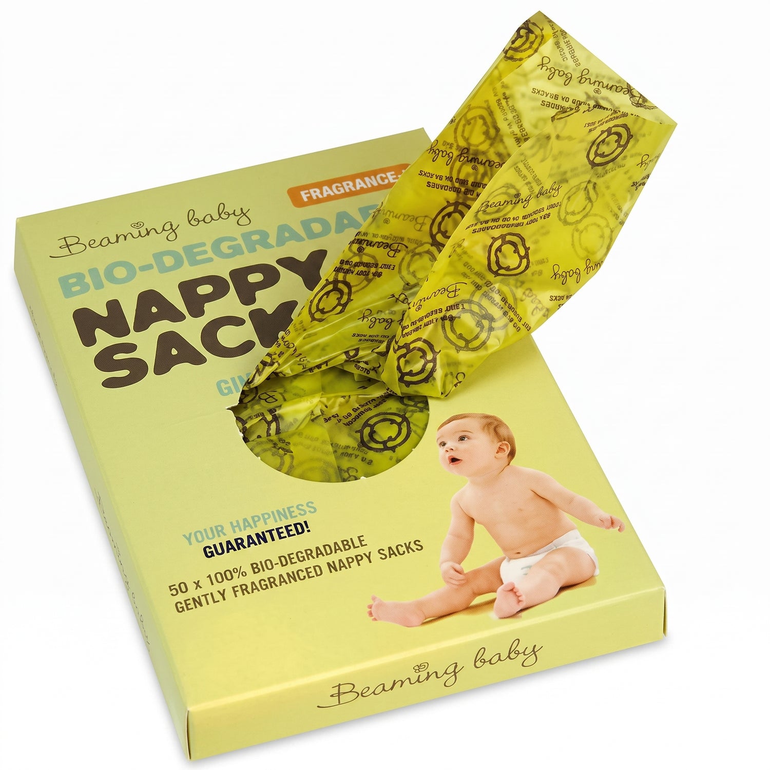 Fragranced Degradable Nappy Sacks – box