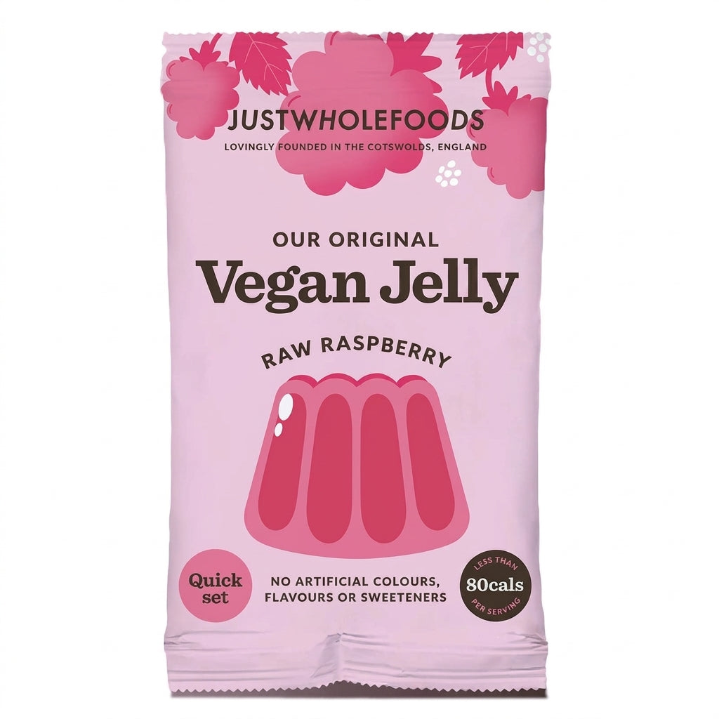 Raw Raspberry Jelly Crystals – with sugar
