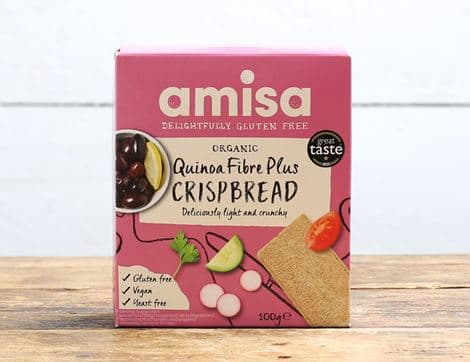 Quinoa Fibre Plus Crispbread, Gluten Free (100g)