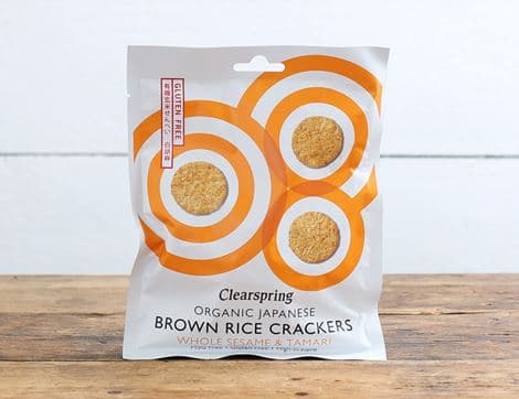 Brown Rice Crackers with Sesame & Tamari (40g)