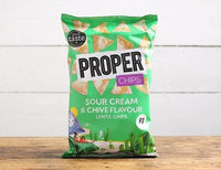 Sour Cream & Chive Lentil Chips, B Corp, Non-Organic (85g)