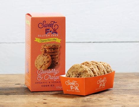 Gluten Free Cranberry & Orange Cookies (125g)