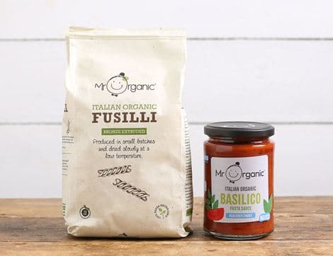 Fusilli Pasta & Basilico Sauce Bundle (850g)