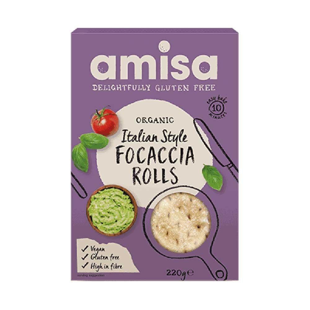 Organic Focaccia Roll - White (part baked)