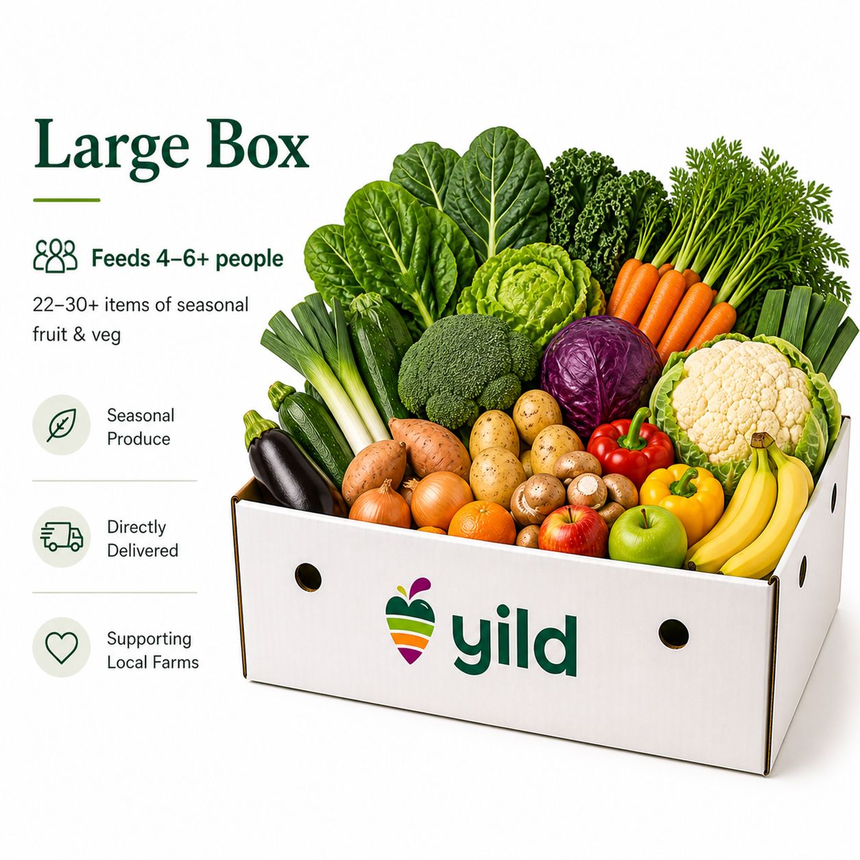 The Organic Fruit & Vegetable Box (Large)